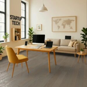 Parchet dublu stratificat, Stejar, Greige, Gri, Lemn inchis, BAUWERK Parkett · Cleverpark, Farro B-Protect, 1250 x 100 x 9,5 mm