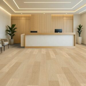 Parchet dublu stratificat, Stejar, Crem, lemn deschis, Silverline Edition, Crema B-Protect, Periat, 2800 x 260 x 11 mm