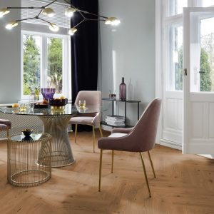 Parchet triplu stratificat,BOEN,Herringbone Click,Stejar Honey Vivo, Lemn inchis, Natural, Periat, Live Natural oil, Uleiat,14x138x690mm, incalzire in pardoseala
