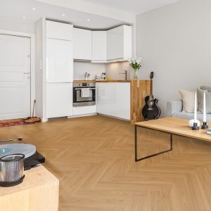 Parchet triplu stratificat,BOEN,Herringbone Click,Stejar Transparent Adagio, Lemn deschis, Natural, Live Natural Oil, uleiat,14x138x690mm, incalzire in pardoseala
