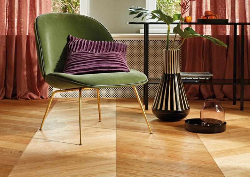 Parchet triplu stratificat,BOEN,CHEVRON,Stejar Transparent Adagio