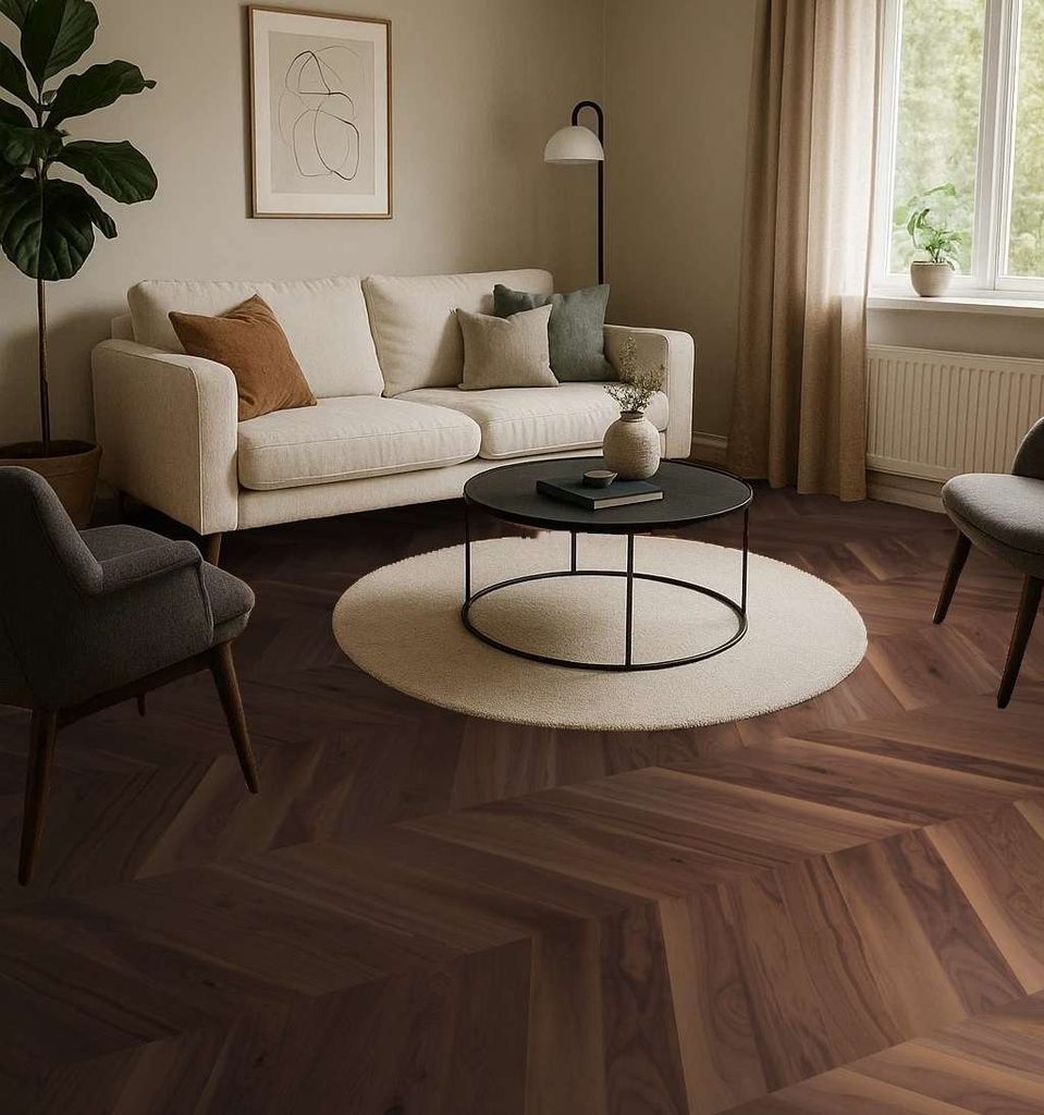 2. Parchet dublu stratificat, Nuc american, Albgri sau alte culori, Weitzer · Block 750